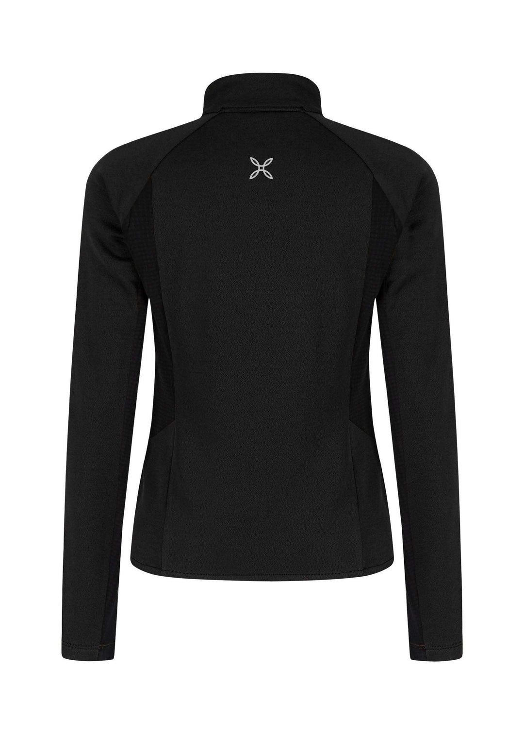 Giacca in pile nera Destiny Maglia da donna, ideale per escursioni fredde con tessuto traspirante e resistente.