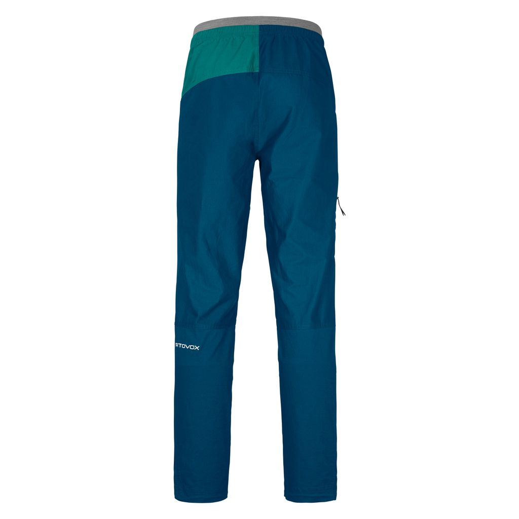 Valbon Pants M - Men's climbing pants in lightweight, organic cotton and hemp, with elastic waistband and adjustable features.