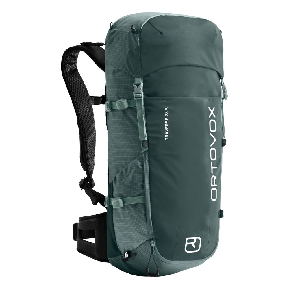 Versatile and eco-friendly Traverse 28 S backpack for year-round mountain adventures.