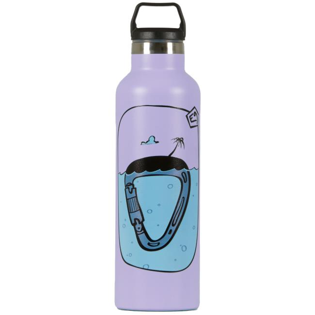 Inox water bottle Boccetta by E9, 750 ml, sustainable choice with wide mouth and playful design.