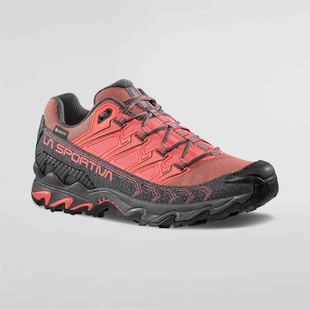 Ultra Raptor II Woman Gtx mountain hiking shoe with GORE-TEX, abrasion-resistant mesh, and FriXion sole.
