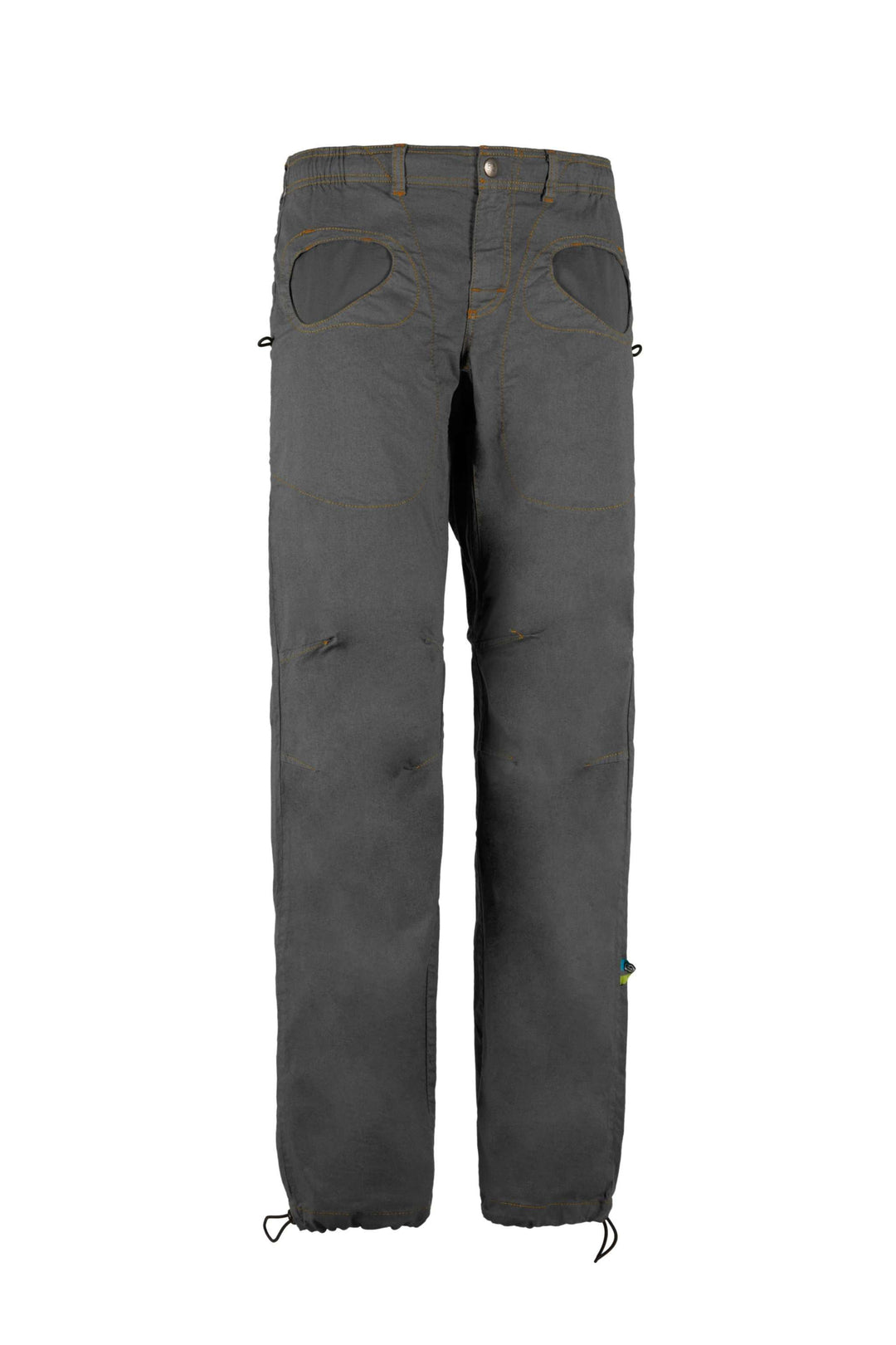 Urban climbing pants 'Rondo Flax2' in linen and organic cotton with adjustable features, made in Italy.