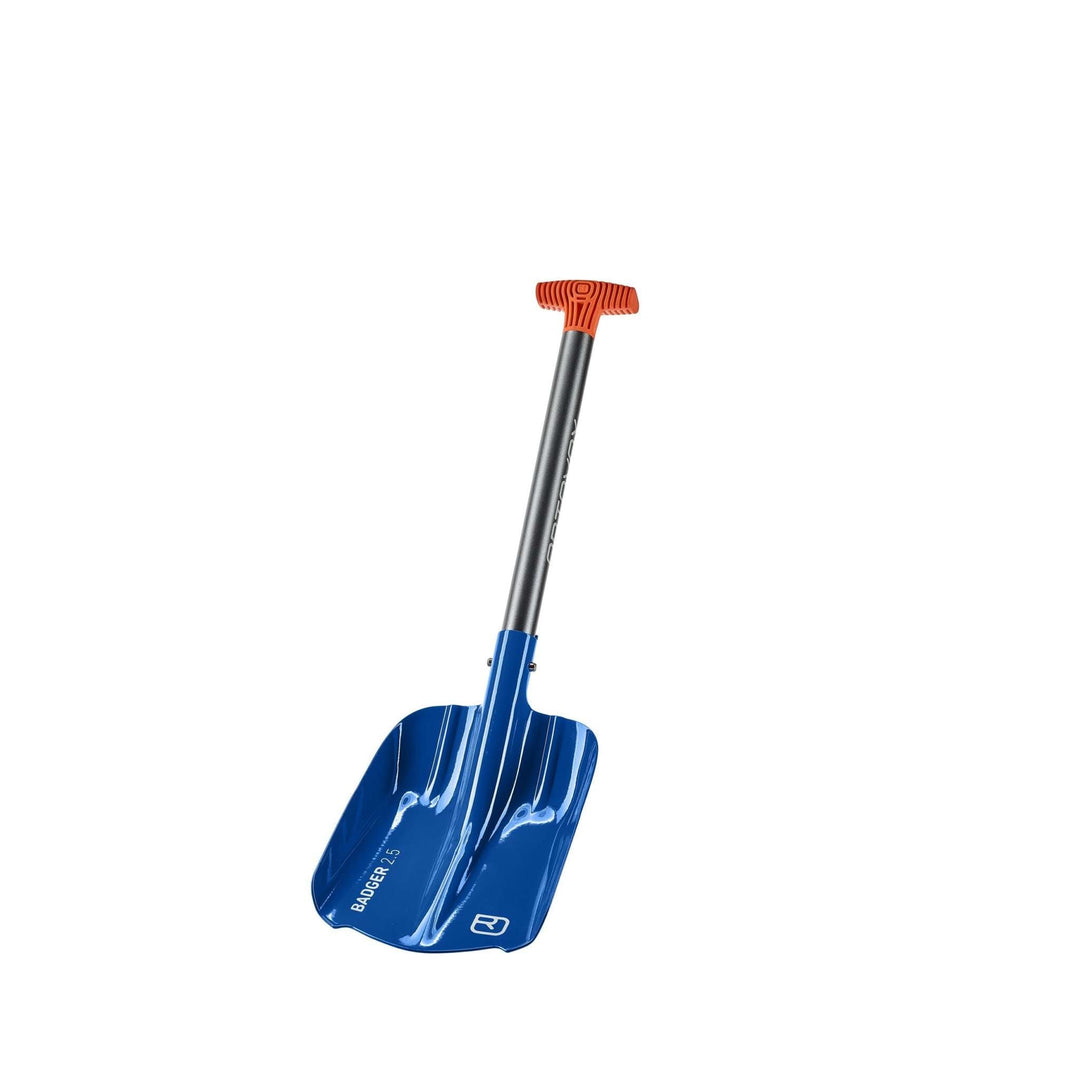 Shovel Badger with ergonomic hybrid handle, lightweight aluminum design.