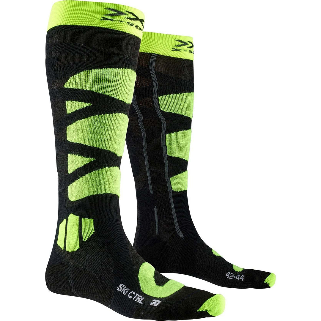 Ski Control 4.0 Socks - Anthracite Melange/Yellow - Blogside