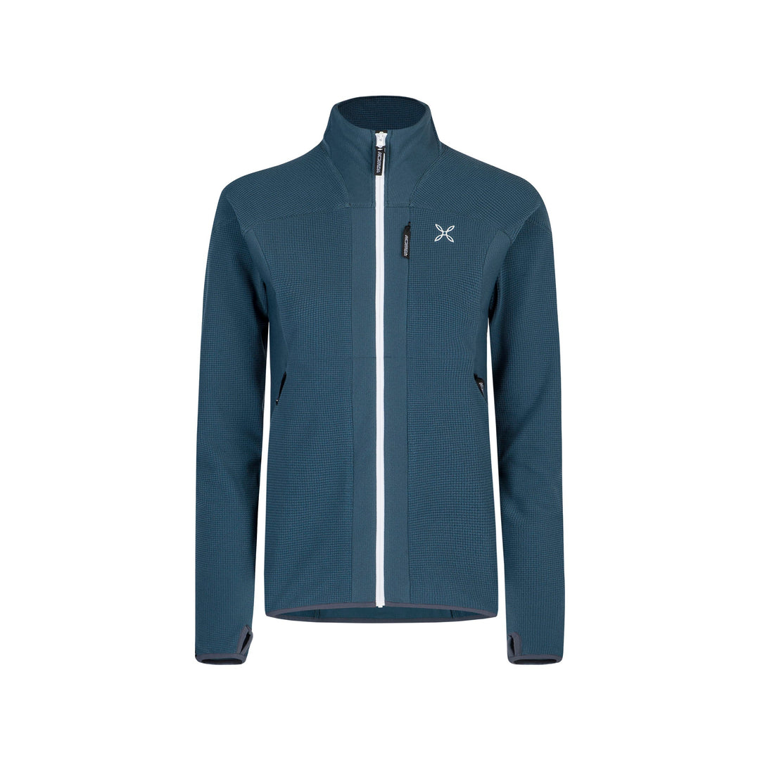 Stretch Confort Fit Jacket Woman - Blu Cenere/Bianco (8600) - Blogside