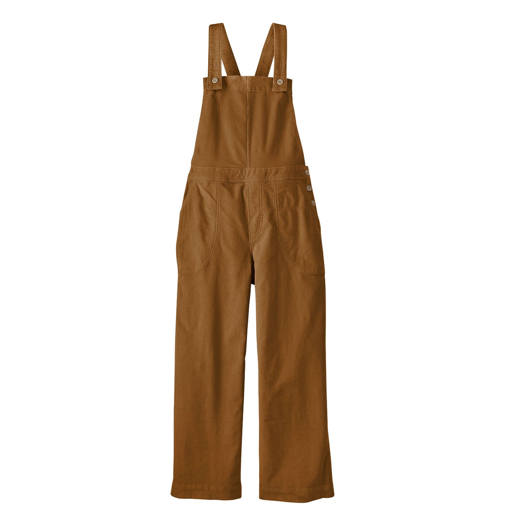 W's Stand Up Cropped Corduroy Overalls - Nest Brown - Blogside