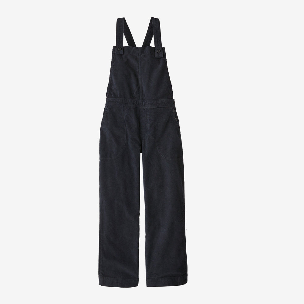 W's Stand Up Cropped Corduroy Overalls - Pitch Blue - Blogside