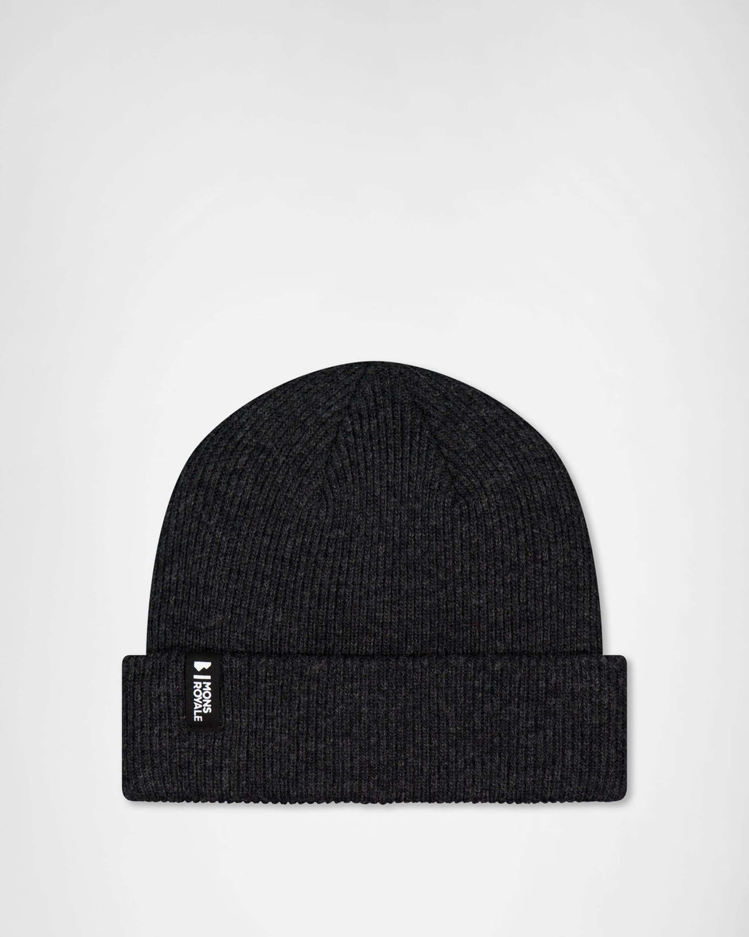 Mons Royale Chunky Logger Merino Beanie - Charcoal Grey – vista prodotto