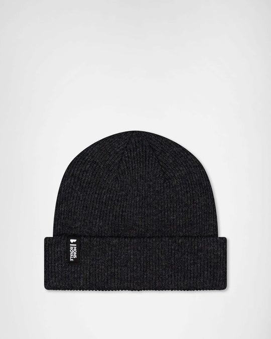 Mons Royale Chunky Logger Merino Beanie - Charcoal Grey – vista prodotto