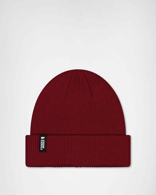 Mons Royale Chunky Logger Merino Beanie - Cherry – vista prodotto