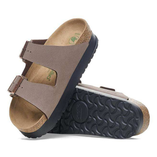 Sandalo Birkenstock Arizona Pap Flex Platform donna mocca suola platform leggera e plantare anatomico