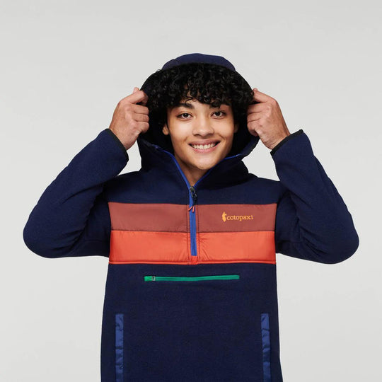 Teca Fleece Hooded Half-Zip Jacket M