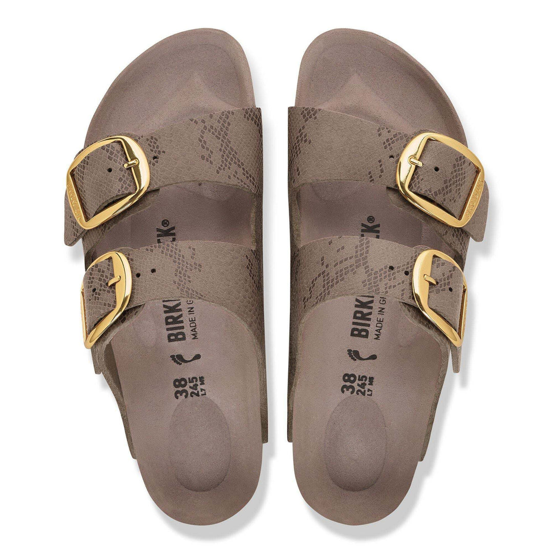 Birkenstock Arizona Big Buckle Synthetics Python Gray Taupe, 1032891: vista dall&