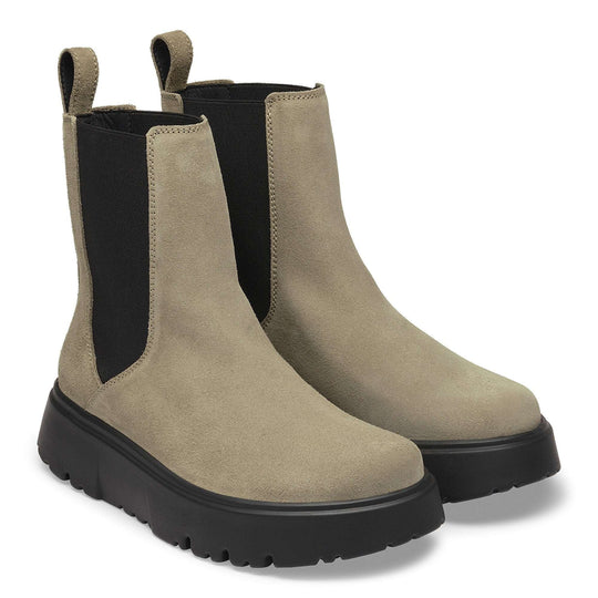 Birkenstock Theda Chelsea Suede Leather Taupe – vista 5