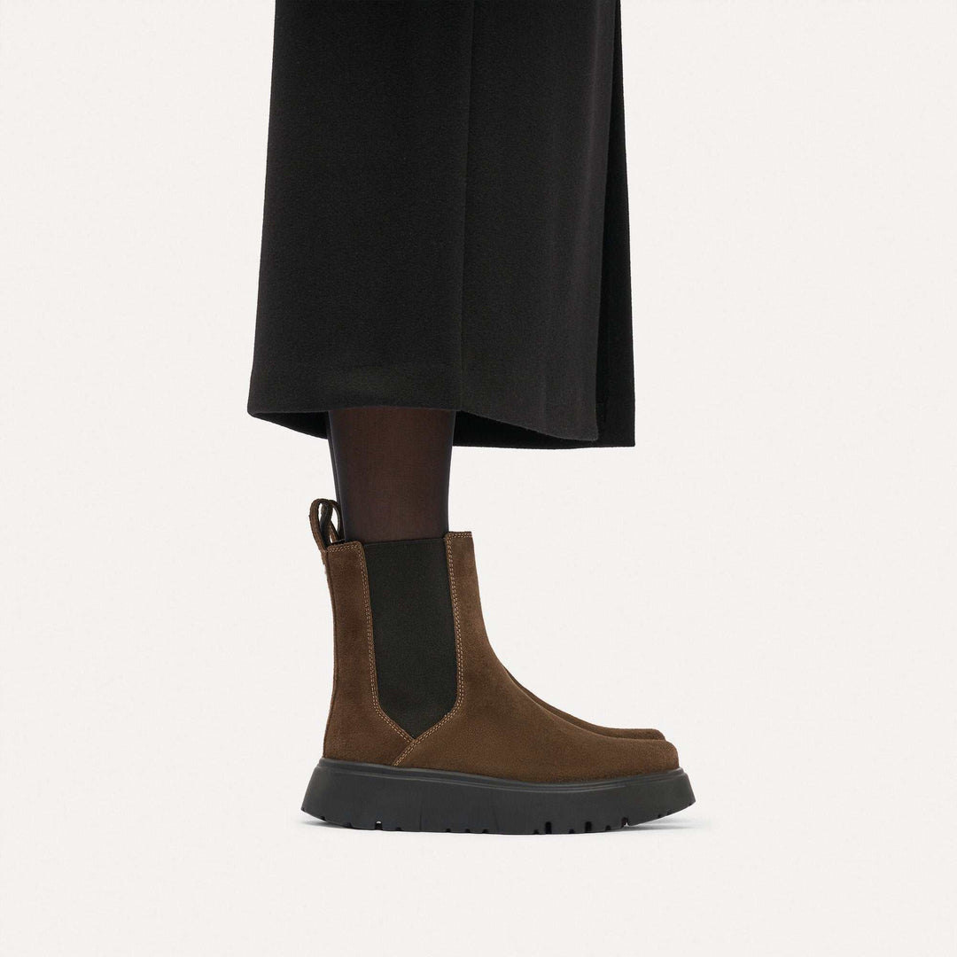 Birkenstock Theda Chelsea Suede Leather Carafe – vista 4