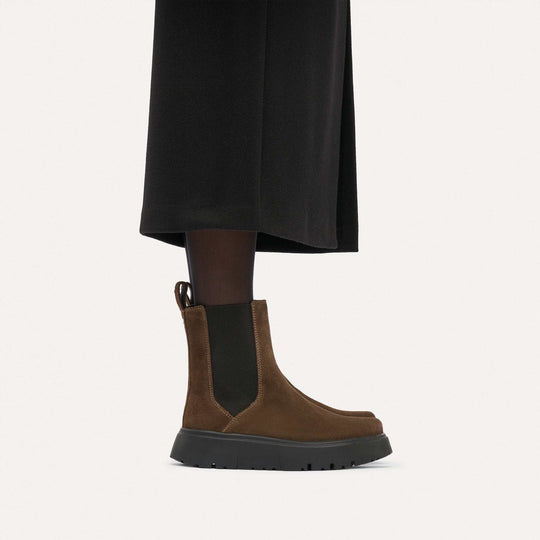 Birkenstock Theda Chelsea Suede Leather Carafe – vista 4