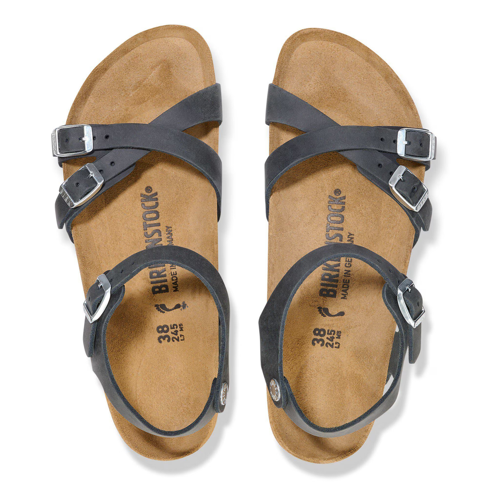 Kumba Black Waxy Leather