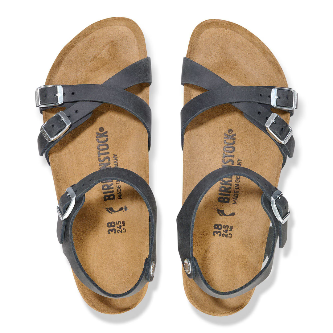 Kumba Black Waxy Leather