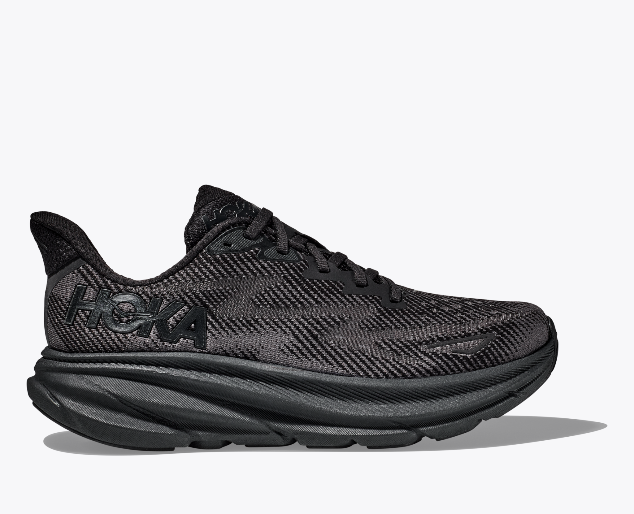 Clifton 9 running shoe with lightweight cushioning and breathable mesh upper.