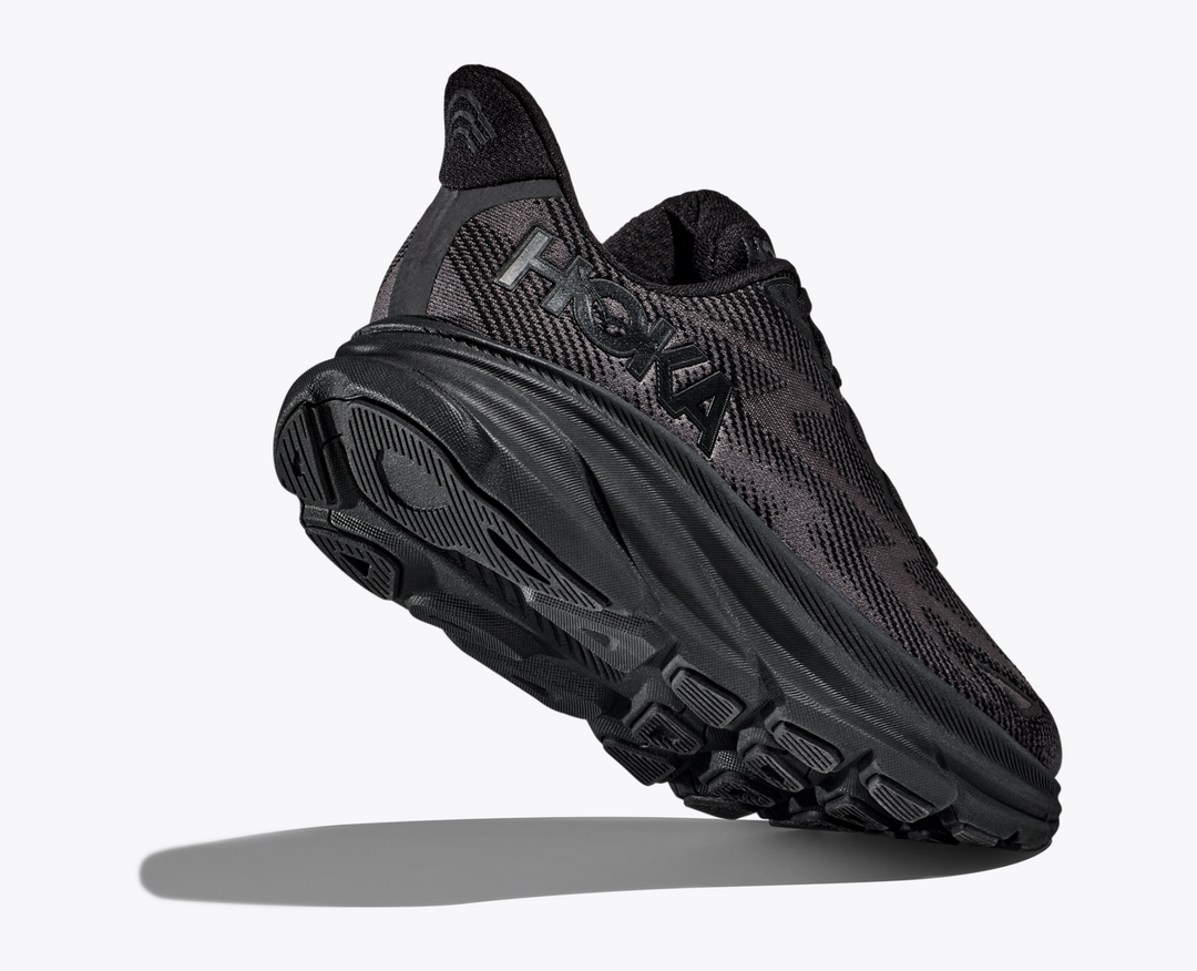 Lightweight Clifton 9 running shoe with breathable mesh and improved cushioning.