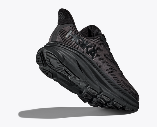 Lightweight Clifton 9 running shoe with breathable mesh and improved cushioning.