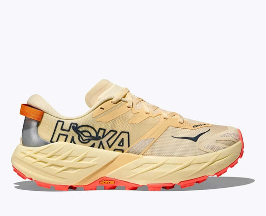 W Speedgoat 7 trail running shoe with Vibram Megagrip sole, integrated gaiter, and enhanced comfort features