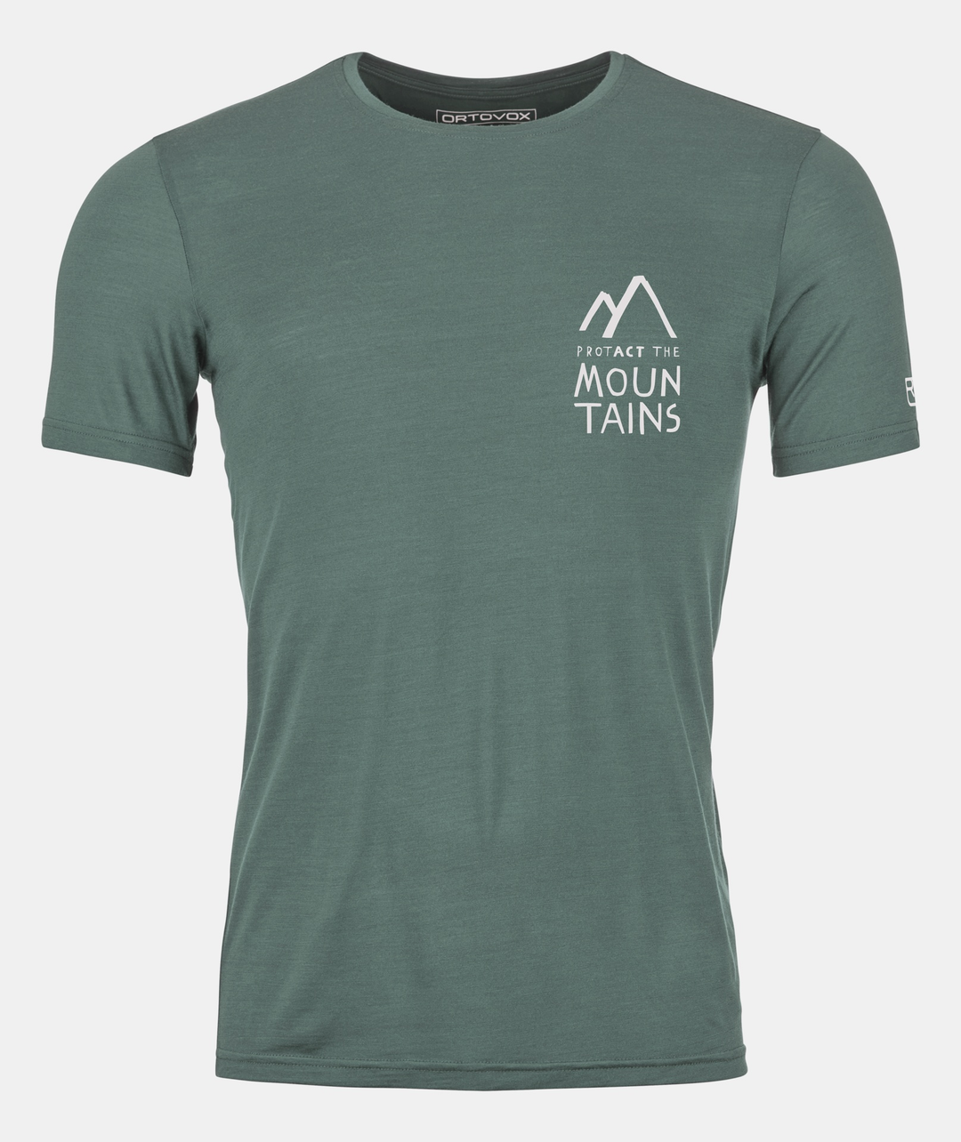 120 Cool Tec Mtn Duo TS M in sage green with mountain logo for outdoor sports.