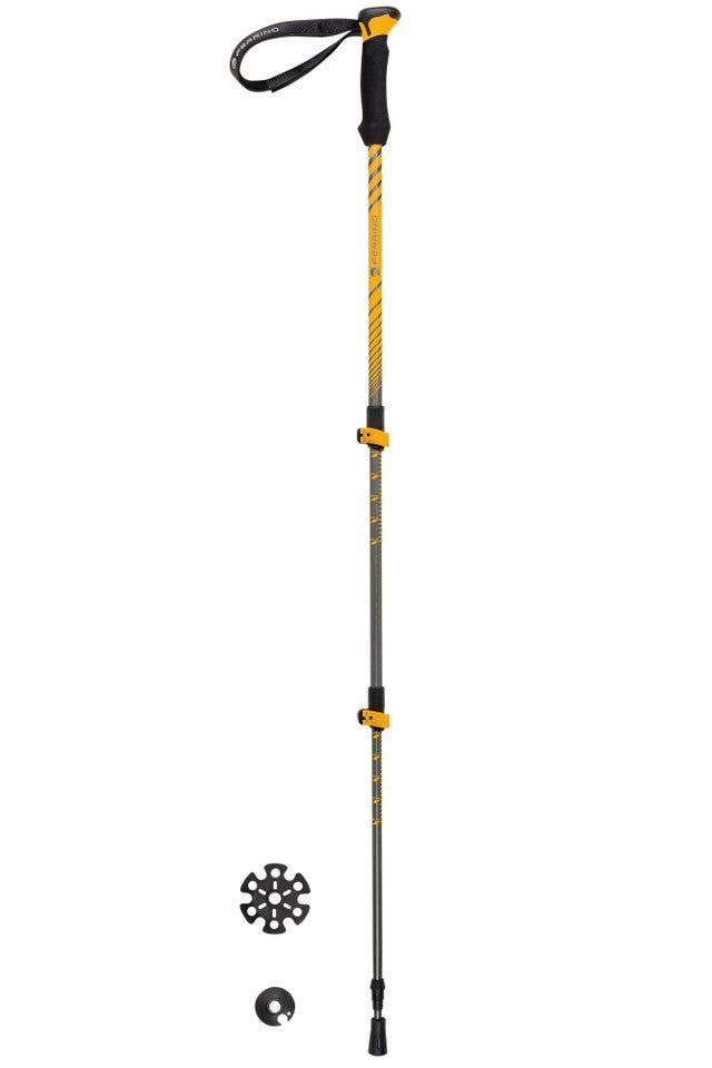 Ferrino Bastoncini Ultar trekking poles with shock absorber and telescopic aluminum design for mountain hiking