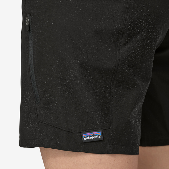 Tyrolean Bike Shorts with elastic waist and zip pockets, water-repellent, and Fair Trade Certified™.