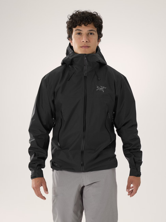 Beta SL Jacket M, lightweight GORE-TEX jacket, waterproof, windproof, breathable, black, men's outdoor wear.