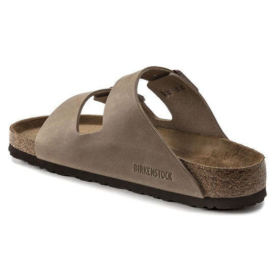 Arizona SFB Oiled Leather sandalo BIRKENSTOCK, tomaia in pelle scamosciata, plantare Soft Footbed, suola EVA.