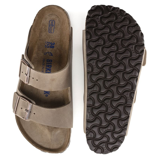 Arizona SFB Oiled Leather sandals with Soft Footbed, suede upper and EVA sole.