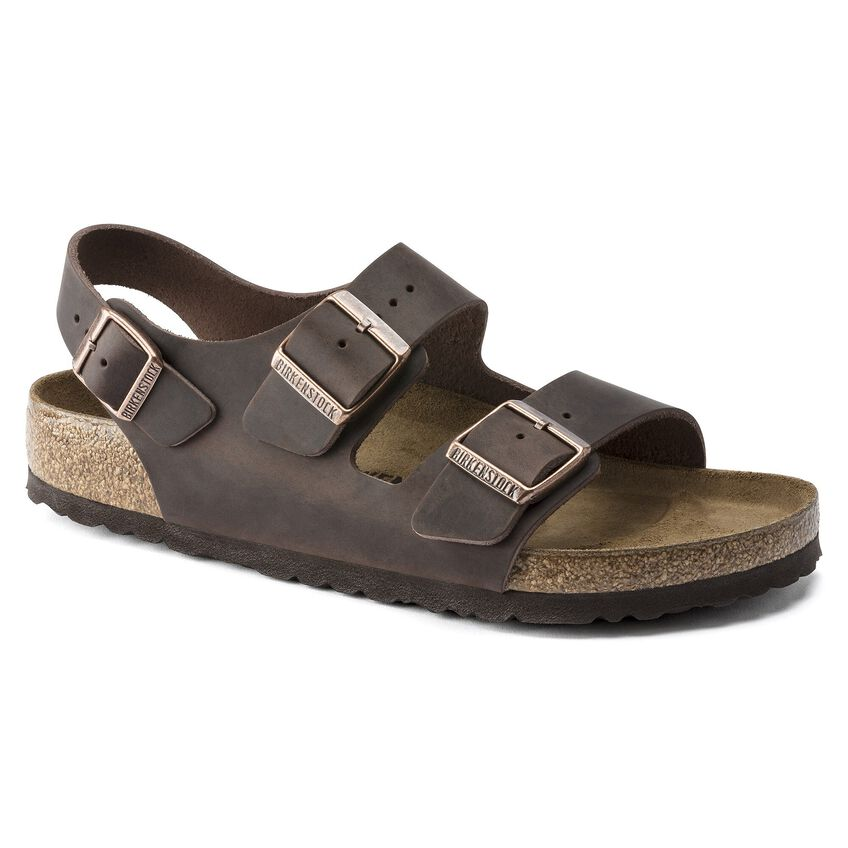 Milano Khaki Oiled Leather, Calzata Stretta - Bshop