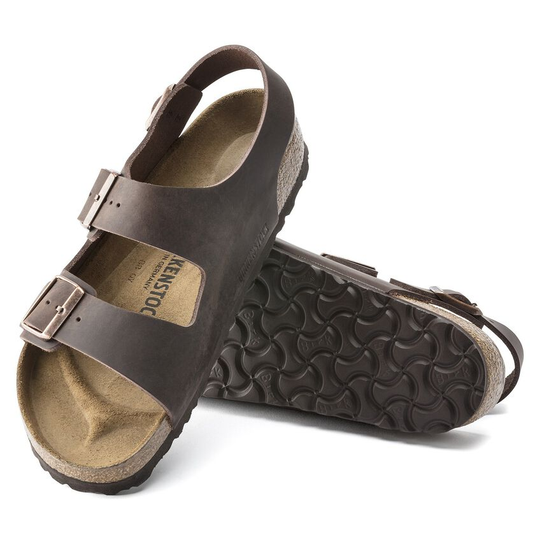 Milano Khaki Oiled Leather, Calzata Stretta - Bshop