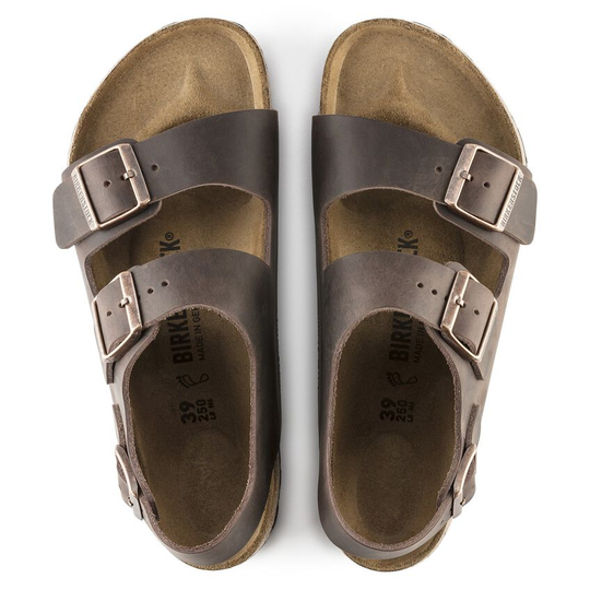 Milano Khaki Oiled Leather, Calzata Stretta - Bshop