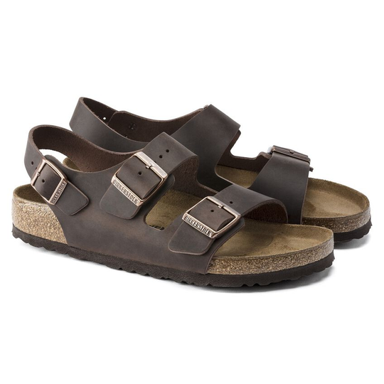 Milano Khaki Oiled Leather, Calzata Stretta - Bshop