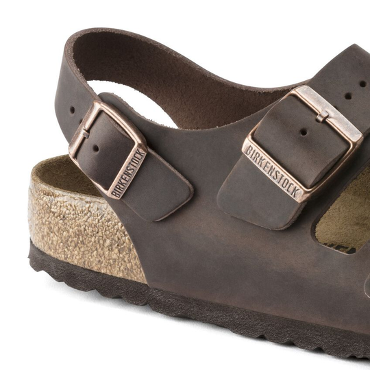 Milano Khaki Oiled Leather, Calzata Stretta - Bshop
