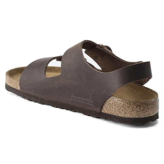 Milano Khaki Oiled Leather, Calzata Stretta - Bshop
