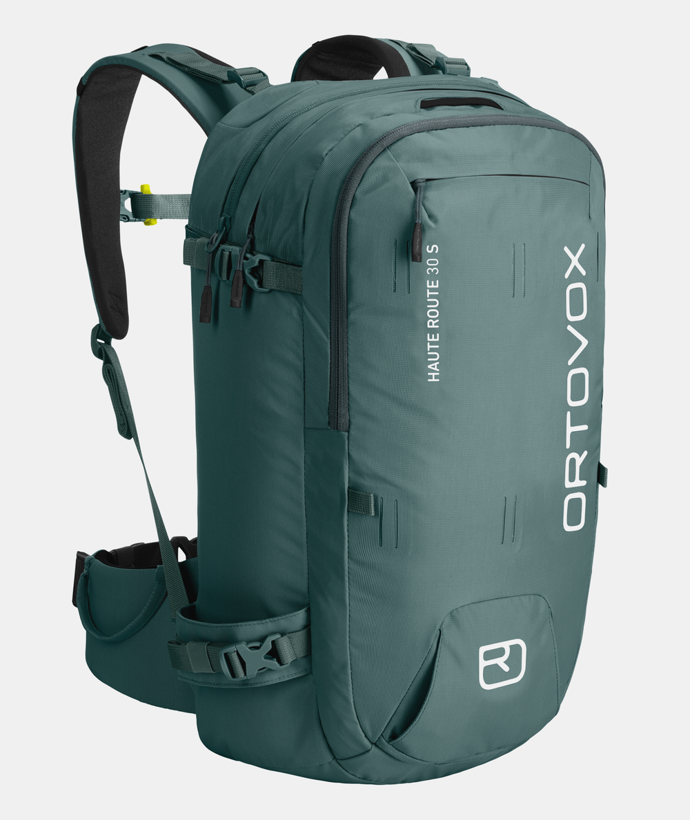 Versatile and technical Haute Route 30 S ski touring backpack, abrasion-resistant and water-repellent, ideal for demanding adventures.