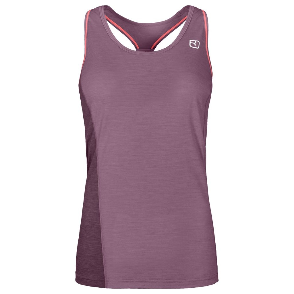 Women's 120 Cool Tec Fast Upward Top, lightweight Merino wool climbing tank, athletic fit.