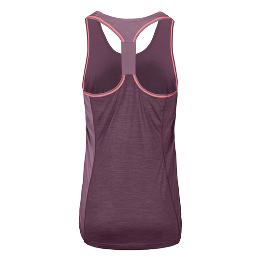 Athletic fit Merino wool climbing top for women, lightweight and quick-drying, perfect for hot weather.