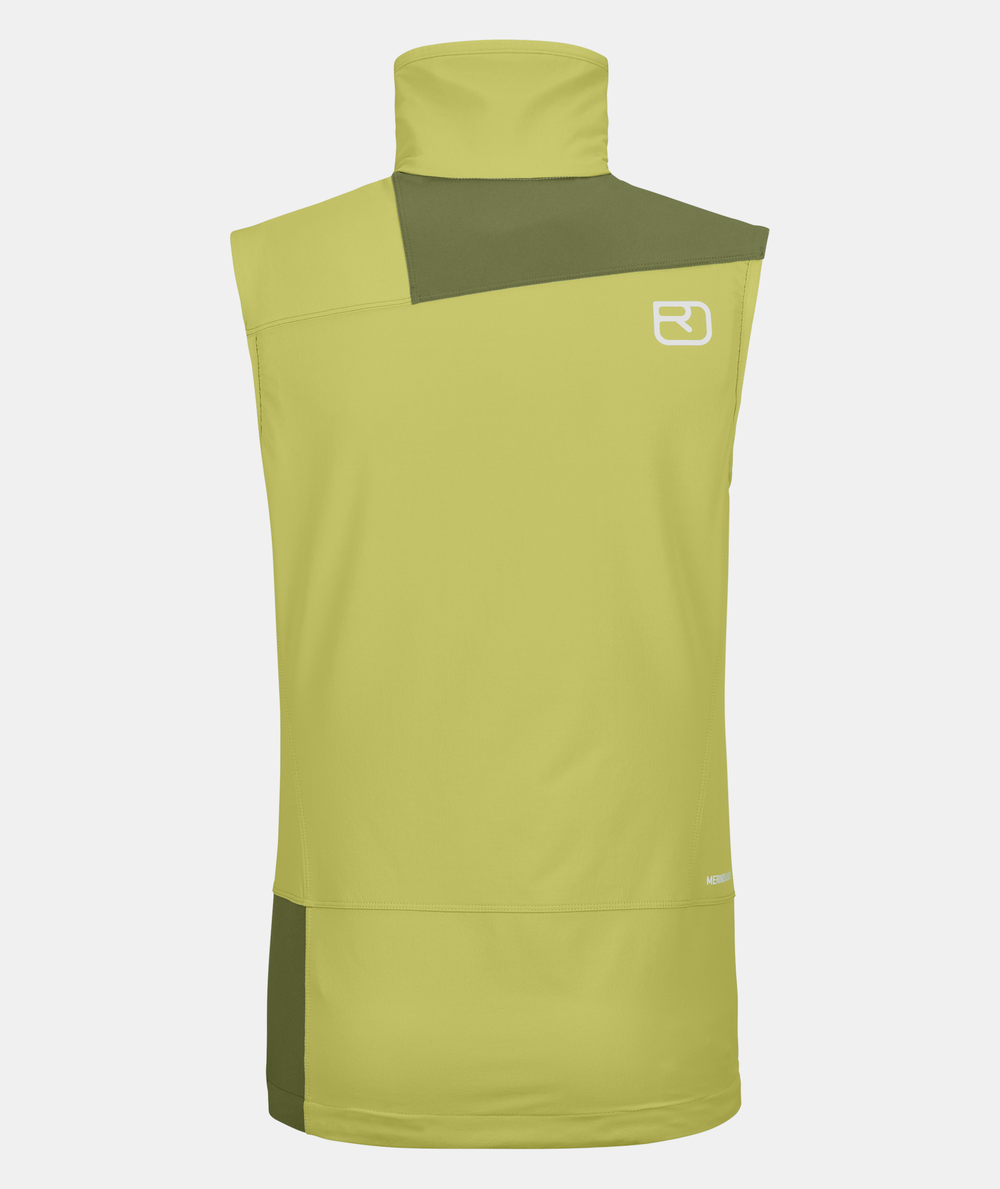 Gilet Pala Light Vest donna resistente per arrampicata alpina con inserti elastici e lana Merino