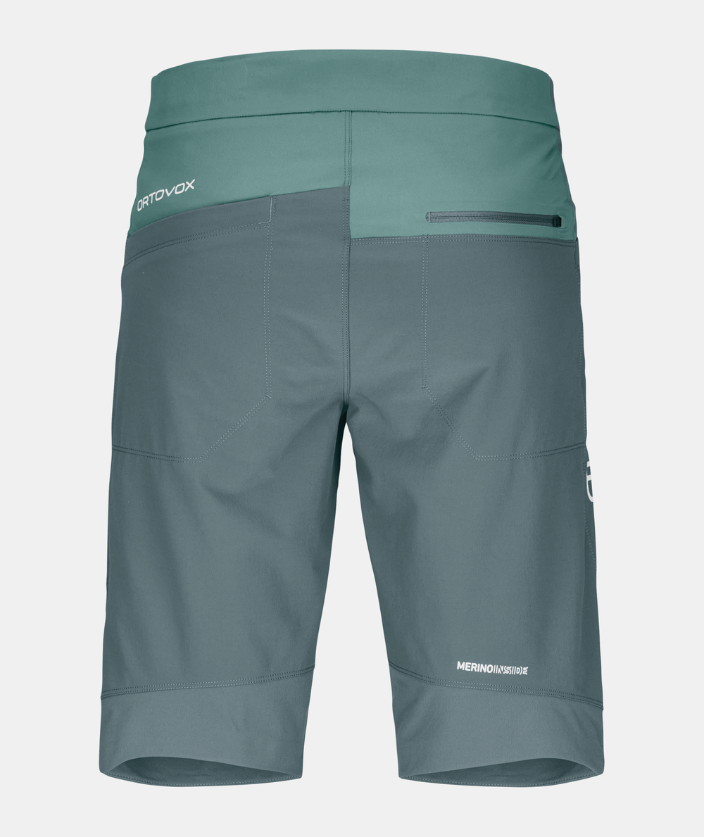 Durable athletic Pala Shorts with stretch fabric for alpine climbing.