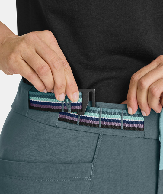 Women's Pala Pants with adjustable waistband and durable fabric.
