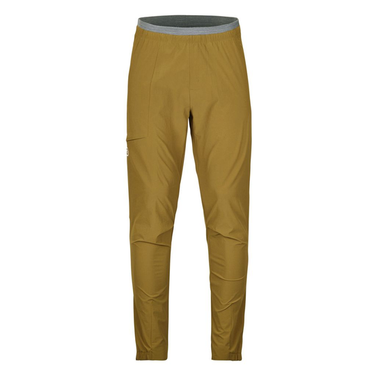 Lightweight Piz Selva Pants M for men in gold color for ultimate movement freedom and breathability.