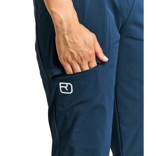 Lightweight Piz Selva Pants W with pocket detail.
