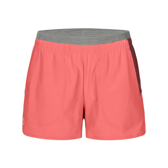 Lightweight Piz Selva Shorts for women with merino waistband, ideal for summer alpine activities.