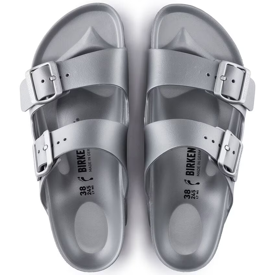 Arizona Eva sandals by BIRKENSTOCK in durable, lightweight grey EVA.
