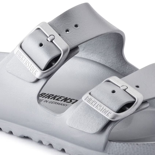 BIRKENSTOCK Arizona EVA sandal in gray, lightweight and waterproof with classic design.
