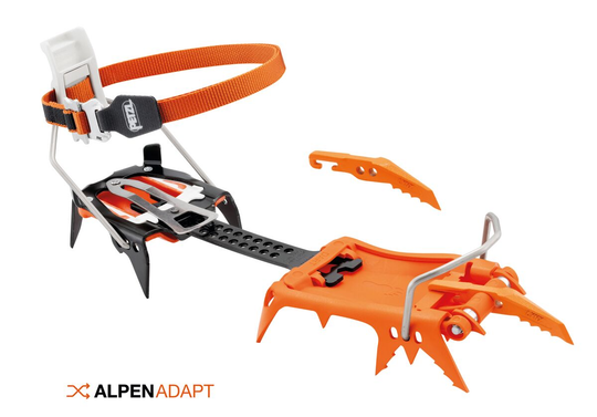 Ramponi Petzl Dart tecnici e leggeri con sistema LEVERLOCK FIL, ideali per arrampicata su ghiaccio e dry tooling.